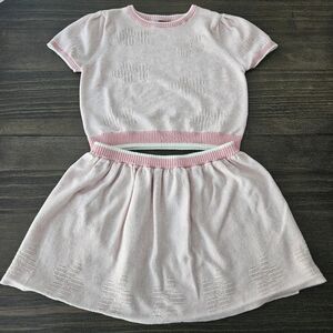 Andy & Evan Girls Pink Top & Skirt Size 6